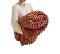 XILENY Coperta Pile Matrimoniale 200x230 cmMorbido Caldo Plaid Peloso di Pelliccia Sintetica Coperta Letto Matrimoniale Coperta Divano Invernale Lavabile per Inverno Autunno(Bianco Latte Addensato)