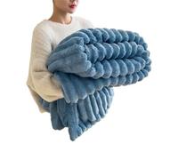 XILENY Coperta Pile Matrimoniale 200x230 cmMorbido Caldo Plaid Peloso di Pelliccia Sintetica Coperta Letto Matrimoniale Coperta Divano Invernale Lavabile per Inverno Autunno(Bianco Latte Addensato)