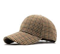 Xilery Cappello da baseball da uomo elegante in tweed scozzese a quadri misto lana cappello da camionista cappello casual papà cappello, Colore 1, M