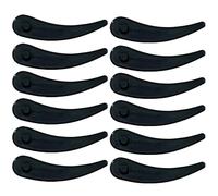 XileStore 12 Pezzi Lama Decespugliatore, alta tenacità taglio uniforme, lame compatibili Bosch Art 23-18 Li e Art 26-18 Li (83mm, Plastica, Nero)