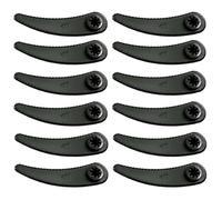 XileStore 12 Pezzi Lama Decespugliatore, alta tenacità taglio uniforme, lame dentate compatibili Bosch Art 23-18 Li e Art 26-18 Li (83mm, Plastica, Nero)