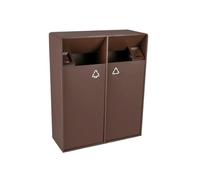 Xilin-872 Pattumiera per Esterni Colonna posacenere in Metallo for pattumiera for Interni/Esterni da 38 l/80 l, Quadrato Moderno for pattumiera Commerciale Domestica Pattumiera per Esterni(M)