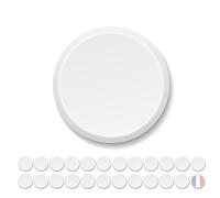 XILMARK Coperchi Yogurt Riutilizzabili, Compatibili con Marchi e con Vasetii in Vetro per Yogurt, diametro 56 mm, Tappi in Plastica per Barattoli, Bicchieri da Yogurt, Confezione da 24 pezzi