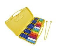 Xilofoni Percussion Kit 25 Note Glockenspiel Xilofono Tasti Metallici Colorati Ritmo A Percussione Con 2 Mazze Custodia Portatile Regalo