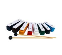 Xilofoni Percussion Kit Xilofono Piastra In Alluminio A 8 Toni E Mattone Sonoro In Legno Con Martello Percussivo