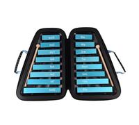 xilofono 16 Tasti Glockenspiel 16 Note Piastra In Alluminio Xilofono Strumento Musicale A Percussione Educativo Precoce Con Custodia Mazze (Color : Blue)