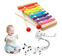 Xilofono Bambini,Xilofono,Xilofono in legno,Xilofono Bebe,Colorato Xilofono Legno,Xilofono Professionale,Strumento musicale per neonati,con Bastoni Bussare alla Tastiera del Pianoforte