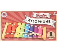 Xilofono classico in legno, 8 note colorate arcobaleno, giocattolo educativo musicale, età 3+