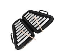 Xilofono con piastra in alluminio a 16 note squisito Glockenspiel con strumento a percussione a mazzuolo Glockenspiel Strumento A Percussione (Color : Bk)
