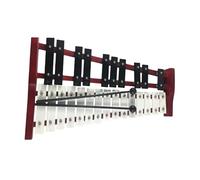 Xilofono Glockenspiel A 25 Note, Misura 15,7x9,8x3 Pollici, Barre Di Alluminio Con Trasparenza