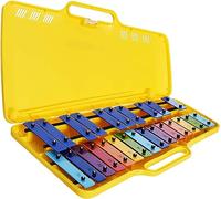 Xilofono Glockenspiel - Carillon in metallo, 25 tasti in metallo, angelo AG-25N3, con astuccio per bambini