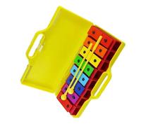 Xilofono Glockenspiel con tavola armonica a colori a 8 note con strumento musicale a percussione manuale con mazzuolo Kit Glockenspiel Professionale