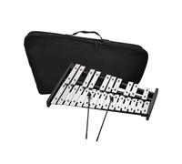 Xilofono Glockenspiel Pieghevole Da 25 Note, Struttura In Legno, Barre Di Alluminio, Strumento Musicale A Percussione Educativo Con Trasporto