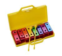 Xilofono Glockenspiel professionale con 8 note mazze per bambini campane risonanti perfettamente accordate rimovibili strumento musicale educativo portatile piccoli