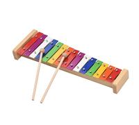 Xilofono Glockenspiel Xilofono Glockenspiel Da 15 Note Base In Legno Barre Di Alluminio Colorate Con 2 Mazze 15 Barre Di Metallo
