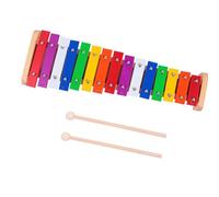 Xilofono Glockenspiel Xilofono Xilofono In Legno Naturale Barre Di Metallo Multicolore