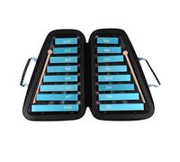 Xilofono Legno 16 Tasti Glockenspiel 16 Note Piastra in Alluminio Xilofono Strumento Strumento A Percussione Amanti della Musica(Blue)