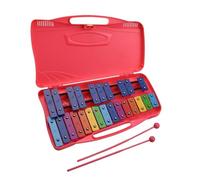 Xilofono Legno 25 Note Glockenspiel Xilofono Bussare A Mano Xilofono Percussioni Ritmo Strumento Musicale(Pink)
