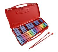 Xilofono Legno 25 Note Glockenspiel Xilofono Bussare A Mano Xilofono Percussioni Ritmo Strumento Musicale Con Custodia 2 Mazze(Red)