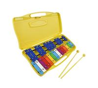 Xilofono Legno 25 Note Glockenspiel Xilofono Tasti Metallici Colorati Strumento Musicale A Percussione Con 2 Mazze Custodia Portatile