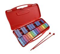 Xilofono Legno Bellissimo Tono 25 Note Glockenspiel Xilofono Bussare A Mano Xilofono Percussioni Ritmo Musicale(Red)
