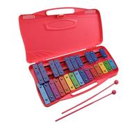 Xilofono Legno Bellissimo Tono 25 Note Glockenspiel Xilofono Bussare A Mano Xilofono Percussioni Ritmo Musicale(Pink)
