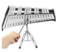 xilofono legno Strumento A Percussione Carillon Con Piastra In Alluminio A 32 Toni Di Buona Tonalità, Strumento A Percussione Con Supporto E Confezione