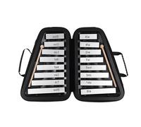 Xilofono Legno Strumento A Percussione Xilofono Con Piastra In Alluminio A 16 Tasti Glockenspiel A 16 Tasti Con Mazze Per Custodia(Black)