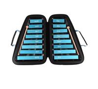 Xilofono Legno Strumento A Percussione Xilofono Con Piastra In Alluminio A 16 Tasti Glockenspiel A 16 Tasti Con Mazze Per Custodia(Blue)