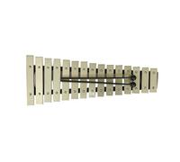 xilofono legno Strumento Carillon Con Piastra In Alluminio A 15 Toni Adatto A Strumenti A Percussione Per Principianti E Studenti (Color : Silver)