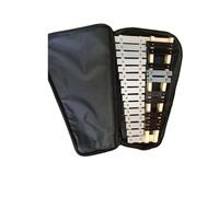 xilofono legno Strumento Glockenspiel Piastra In Alluminio A 25 Toni, Strumento Per Battere A Mano, Piccolo Strumento A Percussione Carillon (Color : With bag)