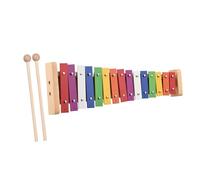 Xilofono Legno Xilofono Glockenspiel Da 15 Note Base In Legno Barre Di Alluminio Colorate Con 2 Mazze Strumento Musicale Regalo A Percussione
