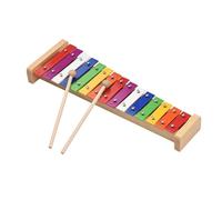 Xilofono Legno Xilofono Glockenspiel Da 15 Note Base In Legno Barre Di Alluminio Colorate Strumento Musicale Regalo A Percussione Con 2 Mazze