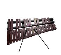 Xilofono Pieghevole Glockenspiel Da 30 Note Struttura In Legno Barre Di Alluminio Spesse Con Borsa Per Il Trasporto 2 Bacchette(Coffee)