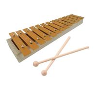 xilofono professionale 13 Note Glockenspiel Classico Color Legno Xilofono Tasti In Metallo Fondo Antiscivolo Con 2 Mazze
