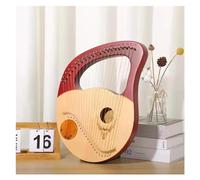 xilofono professionale 16/19/21/24 Corde Arpa In Legno Di Mogano Strumento Musicale Lira Arpa Con Chiave Di Accordatura Corde Di Ricambio(21 Khaki)