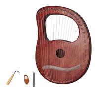 xilofono professionale 16/19 Corde Lira Arpa Canzone D'amore Musica Pollice Liuto Strumento A Corde Regalo Con Chiave Per Accordatura(19Dark brown)