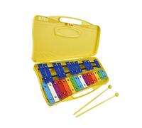 xilofono professionale 25 Note Glockenspiel Xilofono Tasti Metallici Colorati Note Musicali Con 2 Mazze Custodia Portatile Regalo