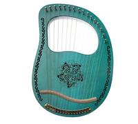 xilofono professionale Arpa A Lira In Legno Di Mogano Con Strumento Di Accordatura Per Strumento Musicale Per Principianti 16 Corde In Legno A Corde Colore BLU(BLUE)