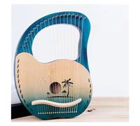 xilofono professionale Arpa A Lira Tradizionale In Legno Massello A 19 Corde Strumenti Etnici Professionali Strumento Classico(Beach-Gradient blue)