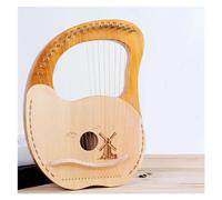 xilofono professionale Arpa A Lira Tradizionale In Legno Massello A 19 Corde Strumenti Etnici Professionali Strumento Classico(Beach-Wood color)