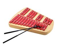 Xilofono professionale con mazzuole, glockenspiel in acciaio per adulti principianti, strumento a percussione con testa in silicone