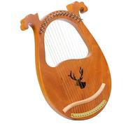 xilofono professionale Piccolo Strumento Arpa Per Principianti Facile Da Imparare Portatile 16 Corde Colore Legno Naturale