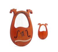 xilofono professionale Strumento musicale classico con arpa in legno di mogano a 16/19 corde con accordatura per gli amanti della musica facile da imparare(16C)
