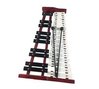 xilofono professionale Xilofono Glockenspiel Da 25 Note Misura 15,7x9,8x3 Pollici Barre Di Alluminio Con Trasparenza