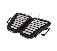 xilofono Strumento A Percussione Musicale Educativo Precoce Xilofono A 16 Tasti Glockenspiel A 16 Note Con Piastra In Alluminio (Color : Bk)