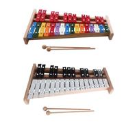 xilofono Xilofono Glockenspiel A 27 Note, Percussioni Educative Compatte Con 2 Mazze, Leggero, Professionale, Per Principianti, Portatile