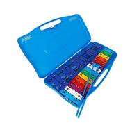 Xilofono Xilofono Glockenspiel Facile Da Suonare Campane Risonanti A 25 Note Con Scatola Musicale(Blue)