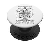 Xilofono Xilofono Musica Vitruviano Uomo Leonardo Da Vinci PopSockets PopGrip Adesivo