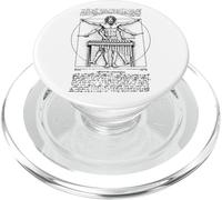 Xilofono Xilofono Musica Vitruviano Uomo Leonardo Da Vinci PopSockets PopGrip per MagSafe
